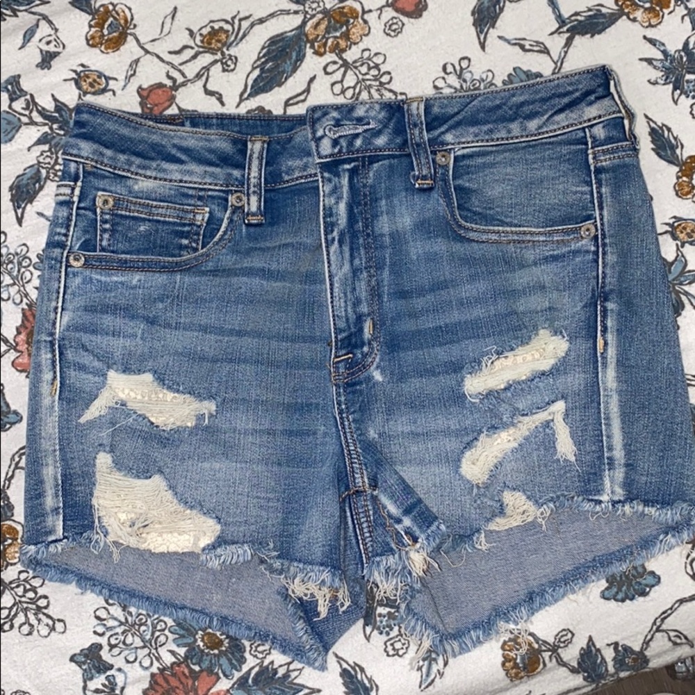 American eagle jean shorts